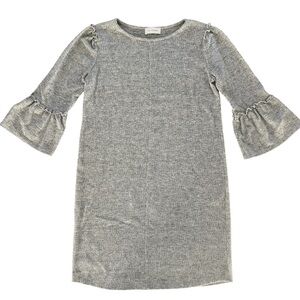 Ces Femme Grey Bell Sleeve Mini Dress size Medium